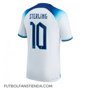 Inglaterra Raheem Sterling #10 Primera Equipación Mundial 2022 Manga Corta